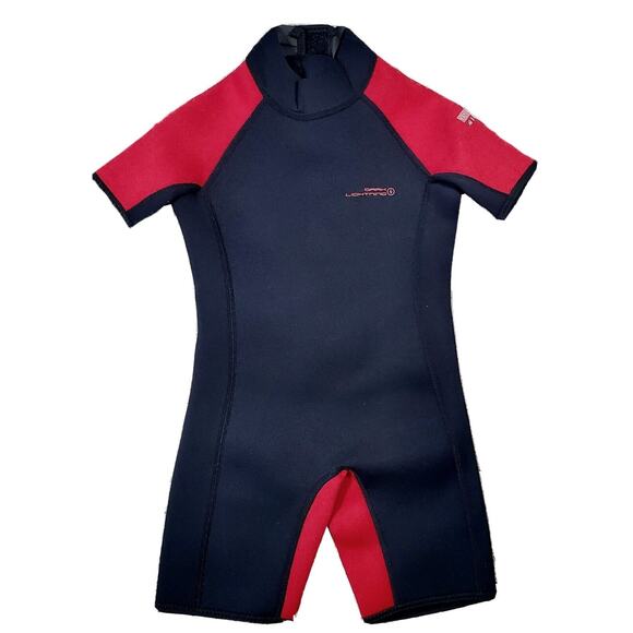 Dark Lightening Other - Dark Lightning Red Black Short Wet Suit Neoprene Youth size 6